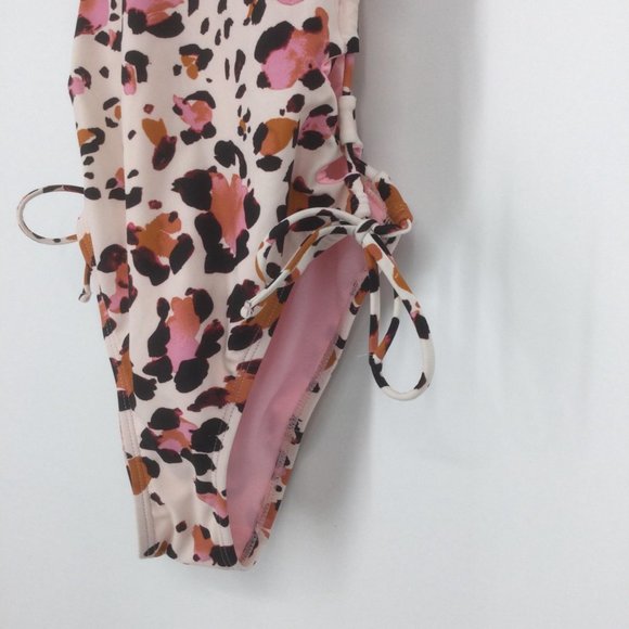 Hula Honey Pink Leopard Swimsuit Size Extra Small XS One Piece Animal Print NEW - Picture 7 of 9